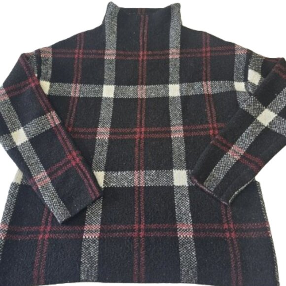 BUNDLE 3 for $24  Christian Siriano Plaid Print Turtleneck Sweater MD - Picture 7 of 8